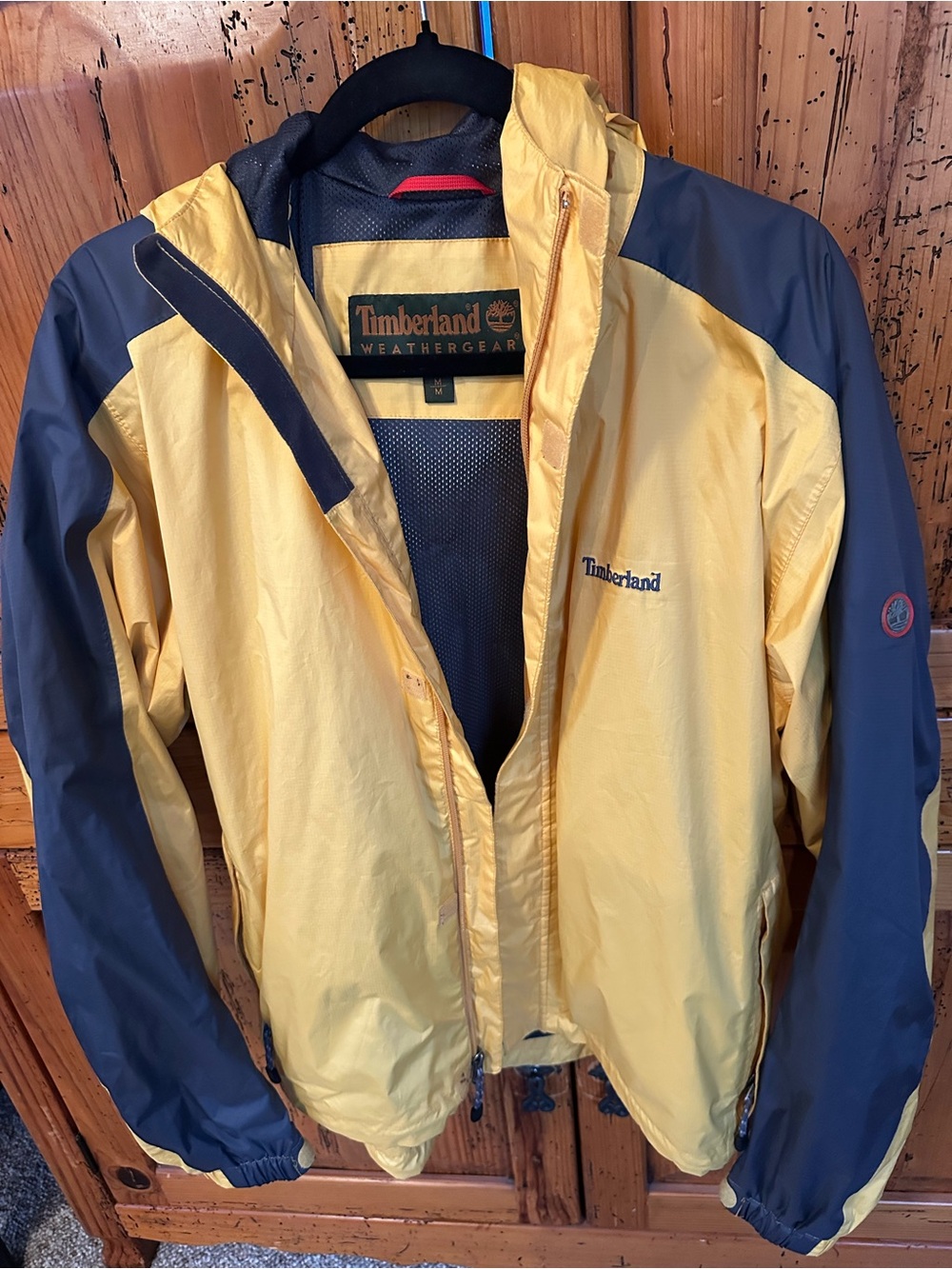 Timberland Yellow and grey Hooded WeatherGear Rain Jacket